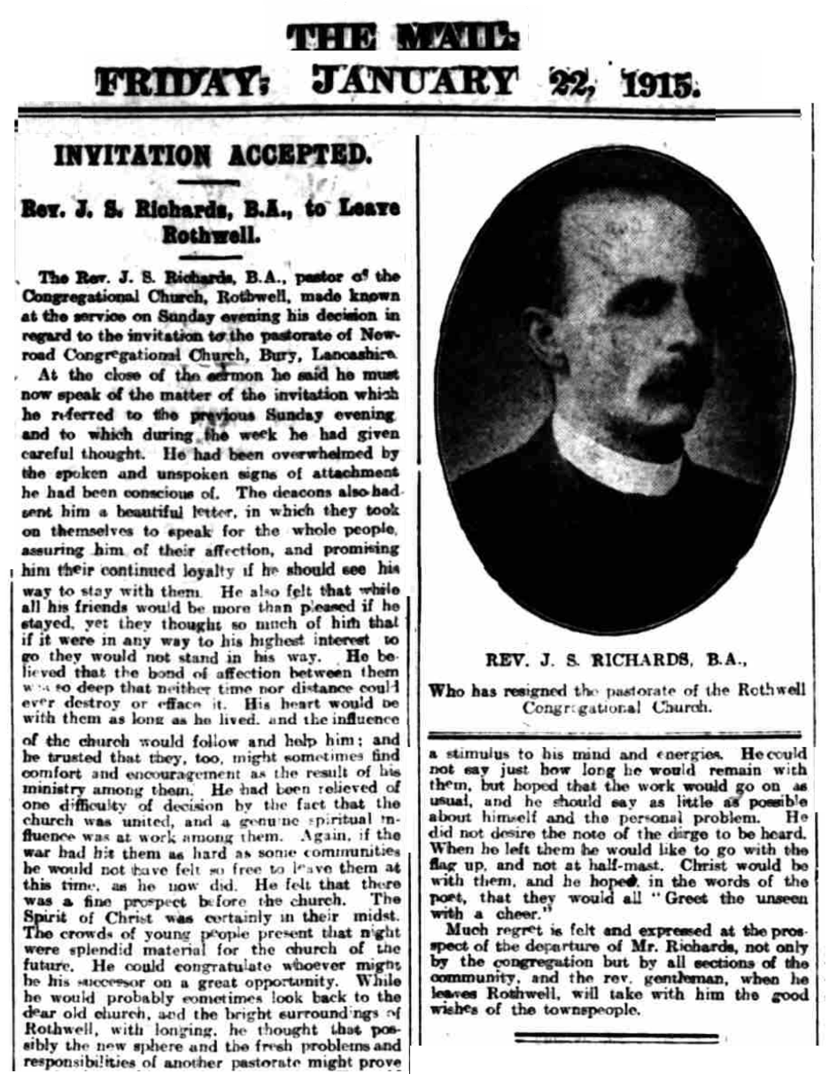 Rev John Slater Richards